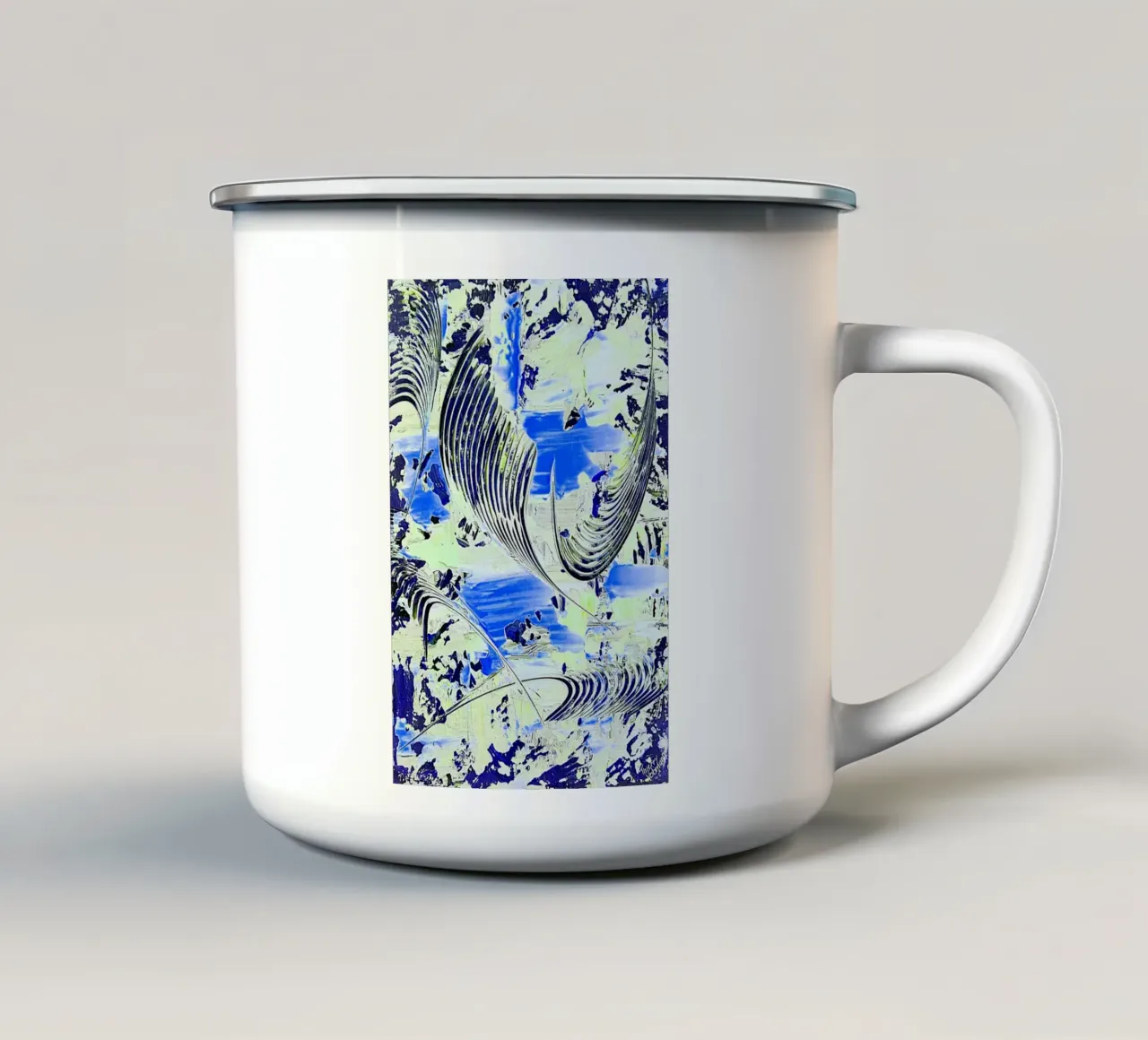 IDEAL GIFT 42 invers tazza in smalto da Thierry Vobmann Abstract painting