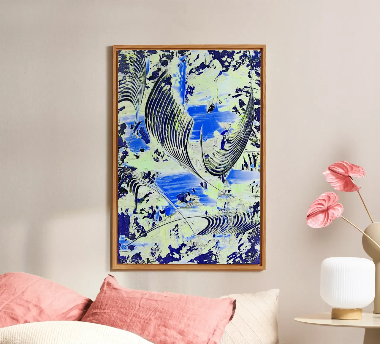 IDEAL GIFT 42 invers alluminio dibond da Thierry Vobmann Abstract painting