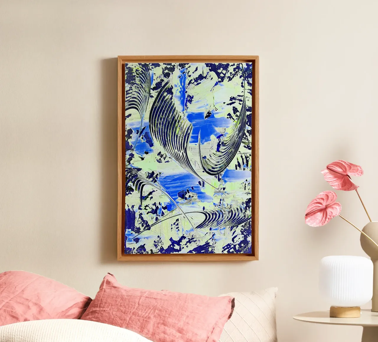 IDEAL GIFT 42 invers tela con Cornice a cassetta da Thierry Vobmann Abstract painting