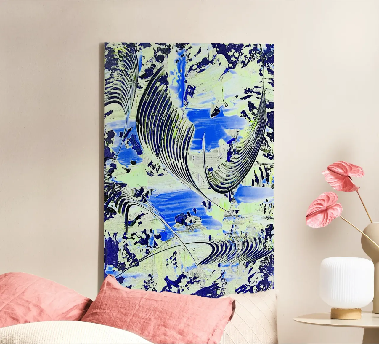 IDEAL GIFT 42 invers tela con Cornice a cassetta da Thierry Vobmann Abstract painting