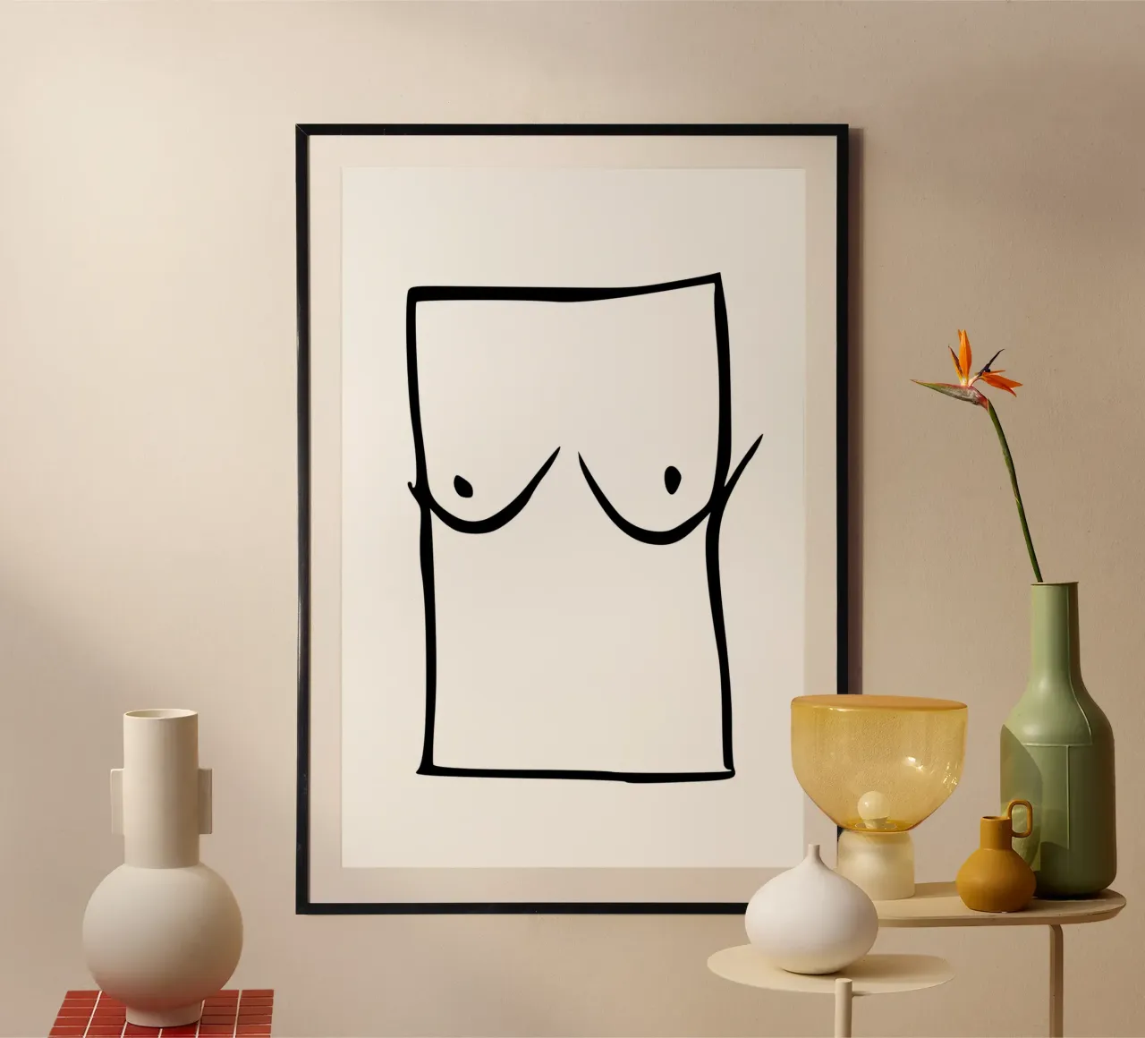 Borsten poster van typostudio