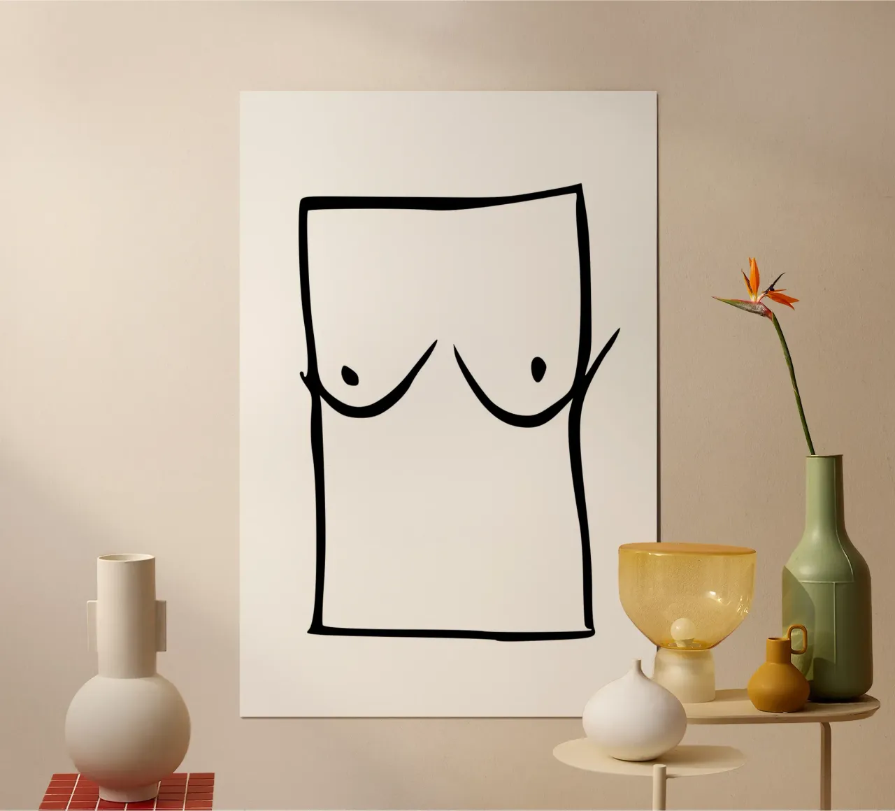 Borsten poster van typostudio