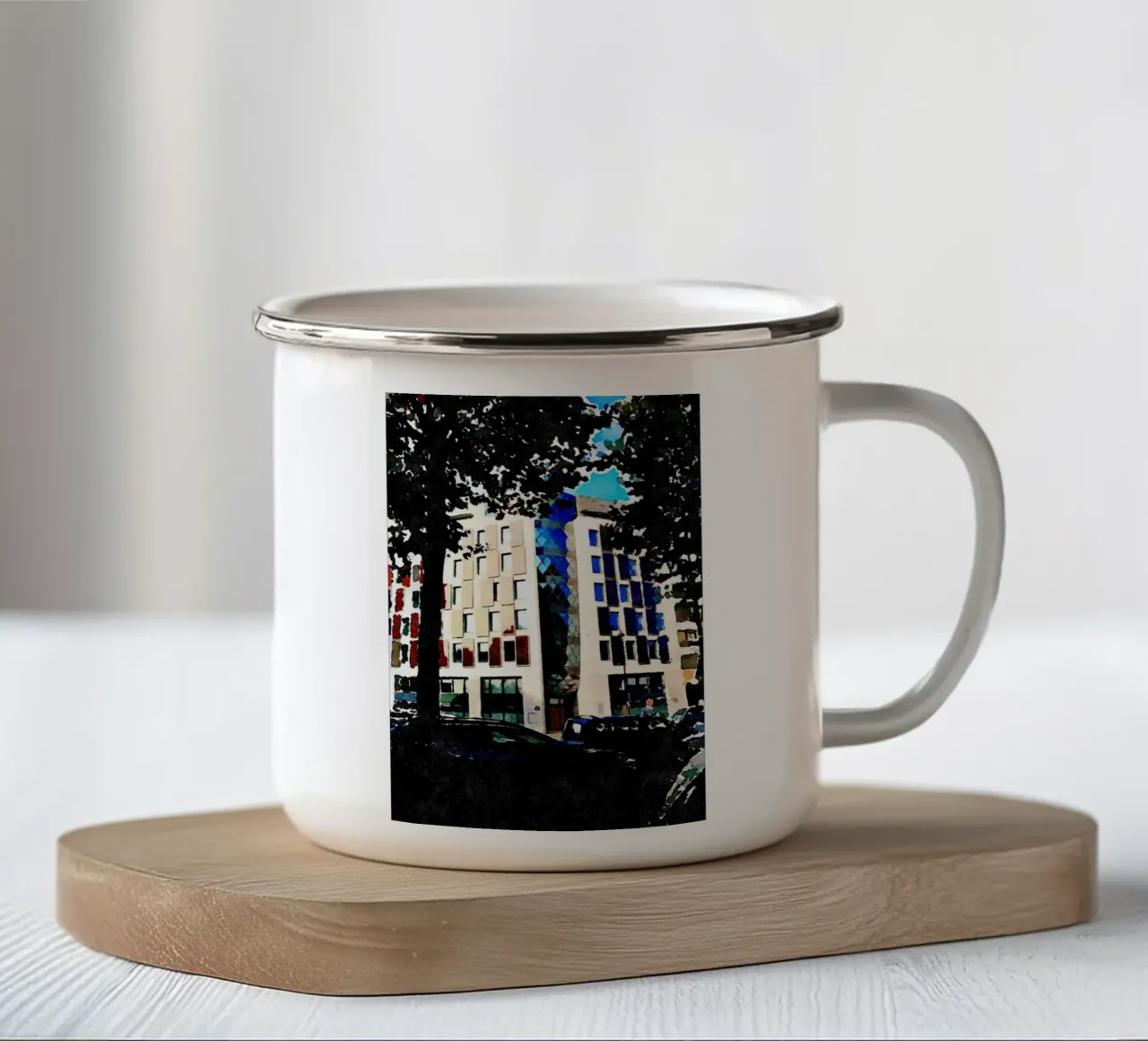 Parigi tazza in smalto da Massimo Frascogna