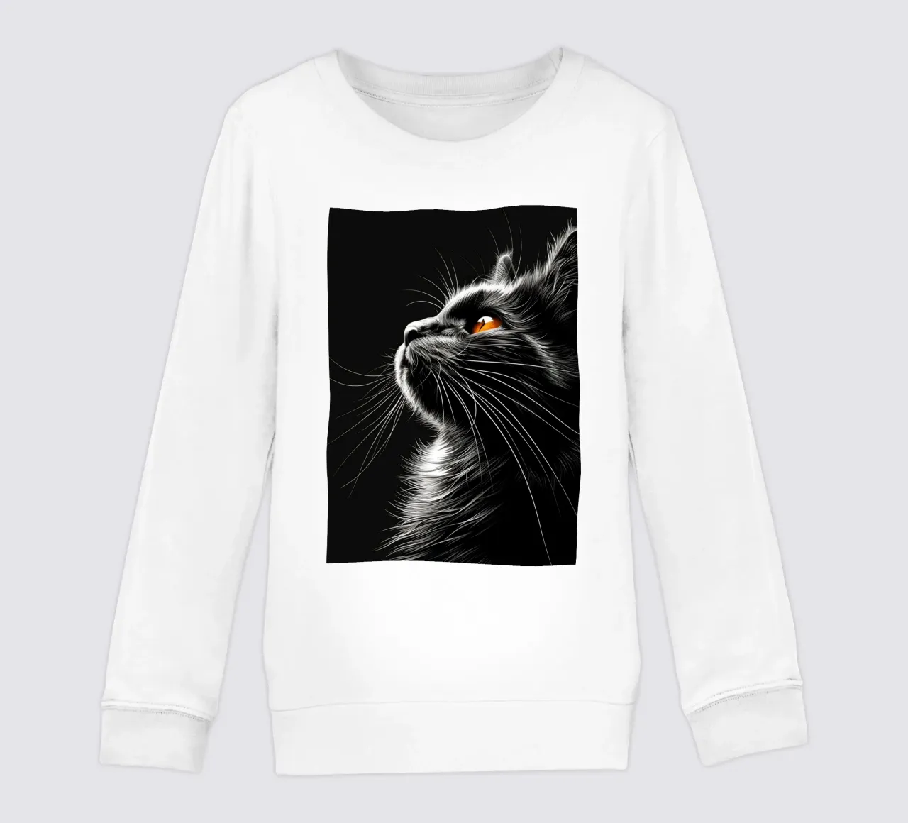 Baffi di gatto felpa bambino da Lionmixart