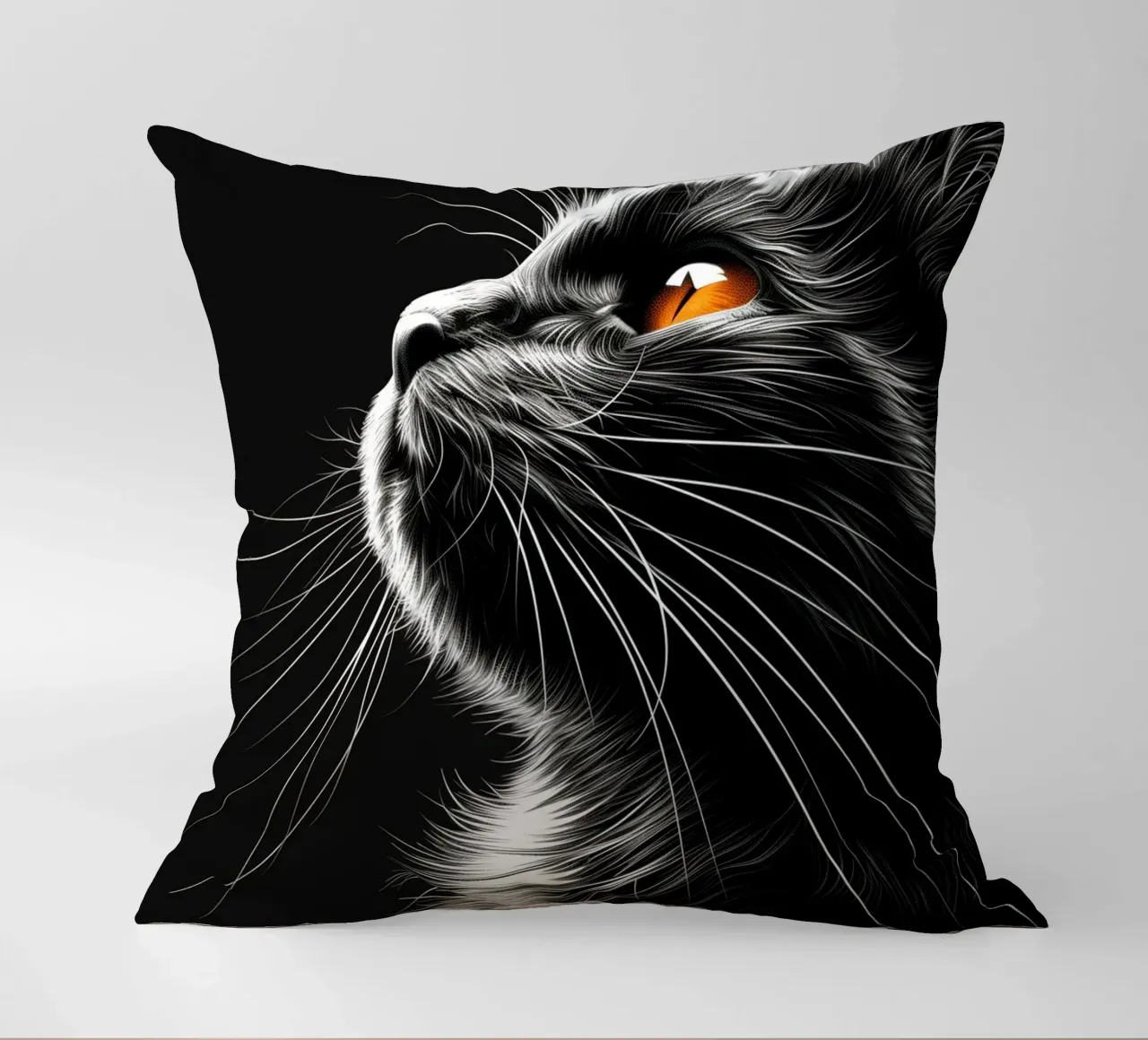 Baffi di gatto cuscino da Lionmixart