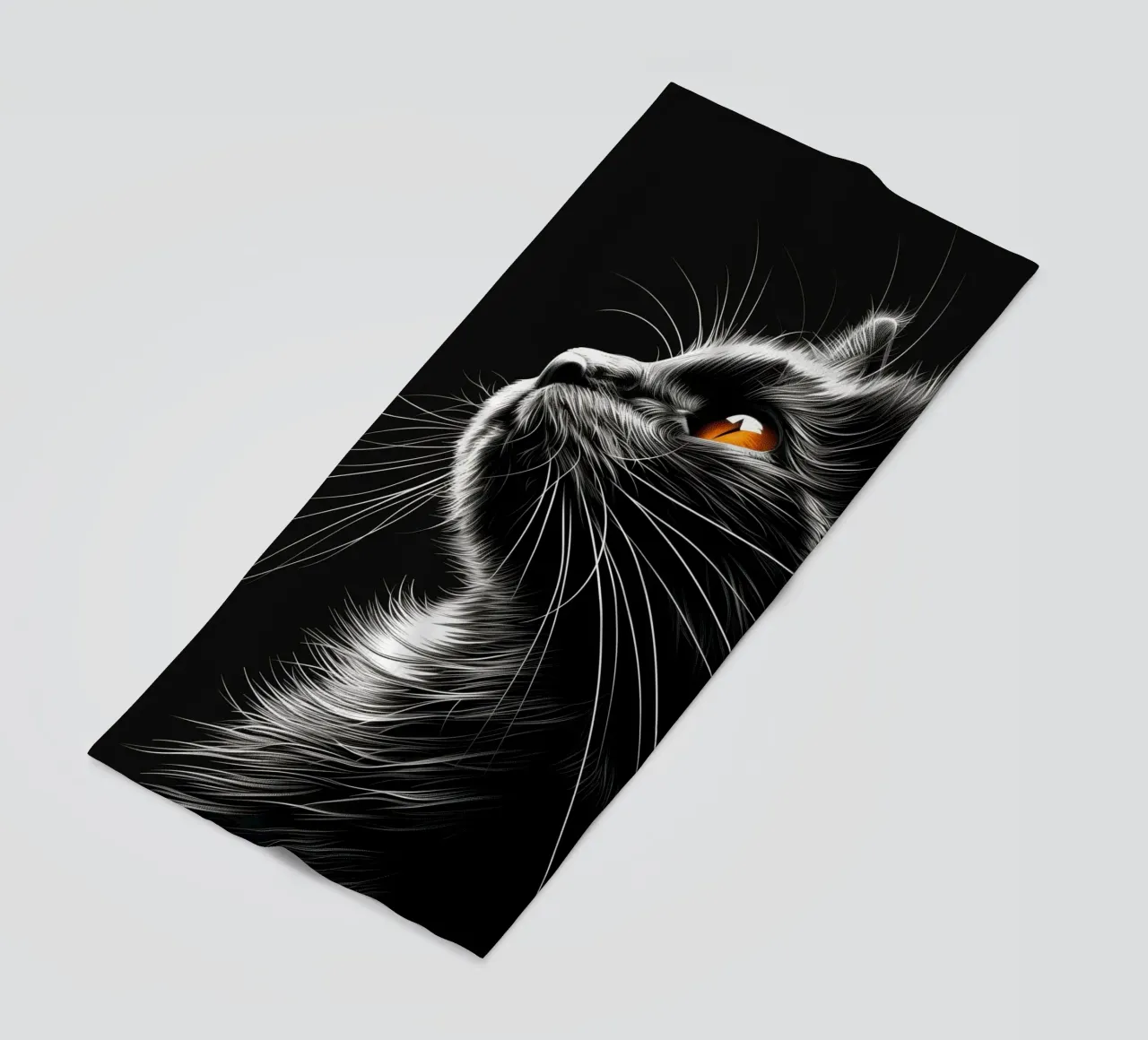 Baffi di gatto telo mare da Lionmixart