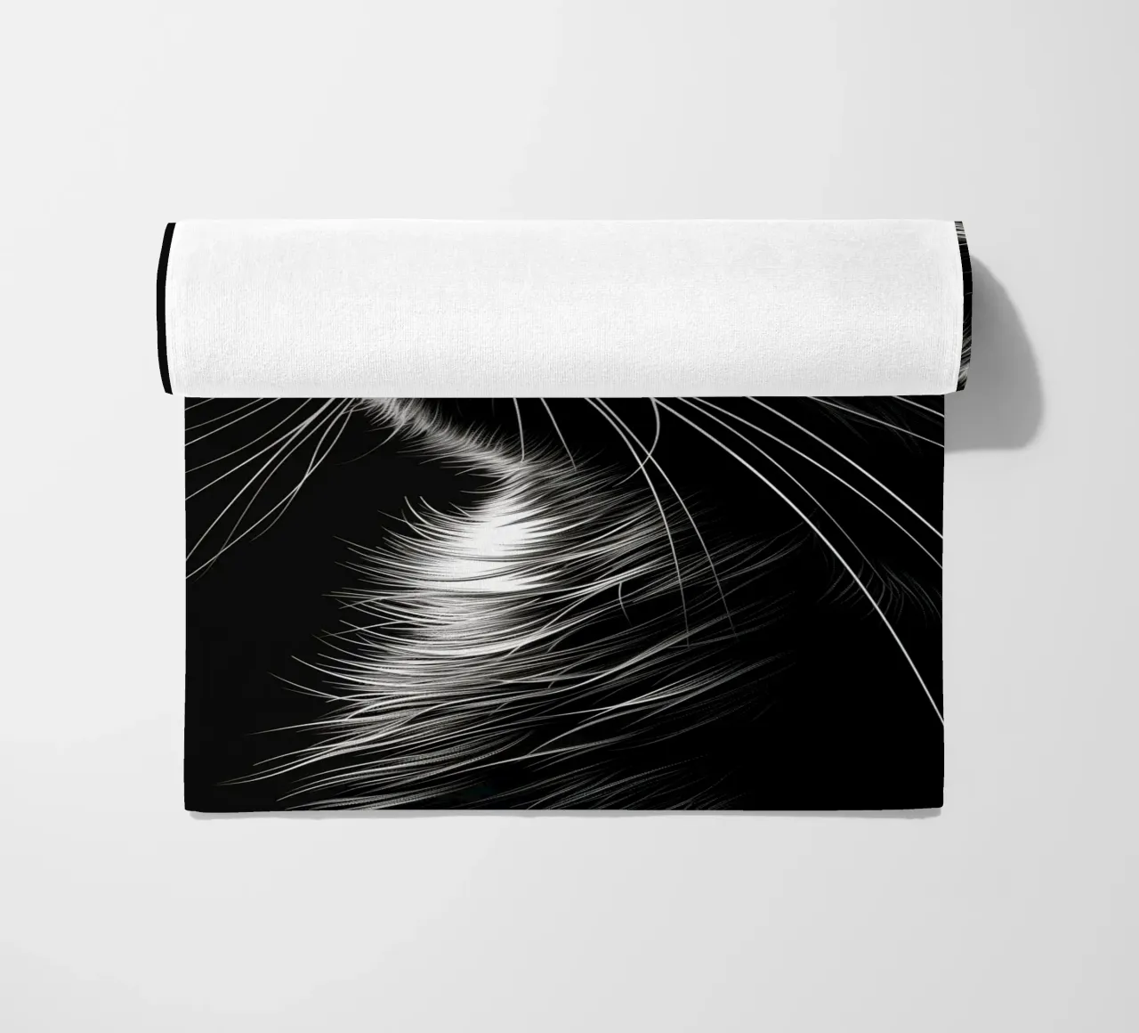 Baffi di gatto telo mare da Lionmixart