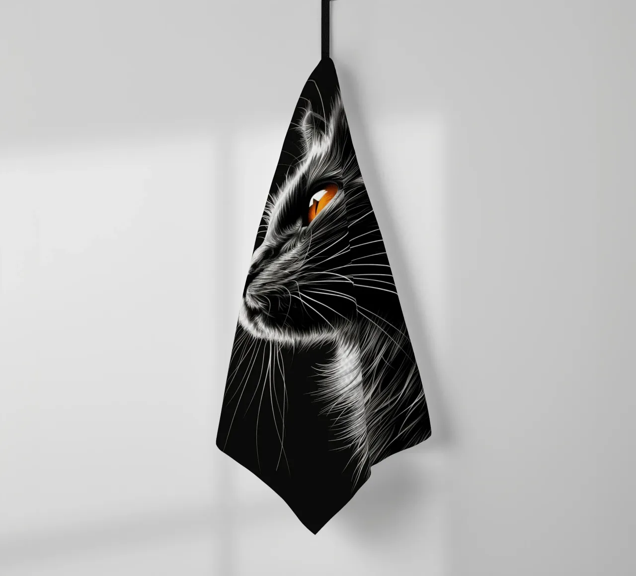 Baffi di gatto canovaccio da cucina da Lionmixart