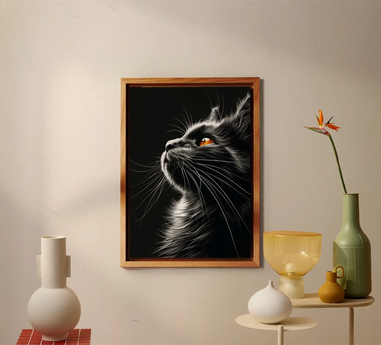 Baffi di gatto alluminio dibond da Lionmixart