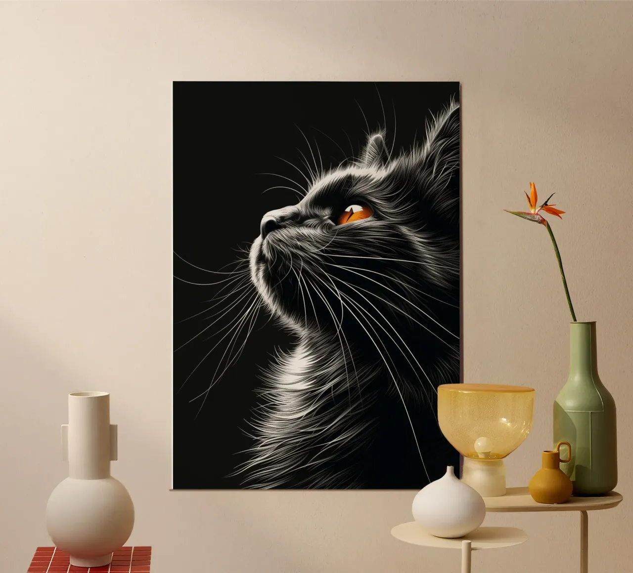Baffi di gatto alluminio dibond da Lionmixart
