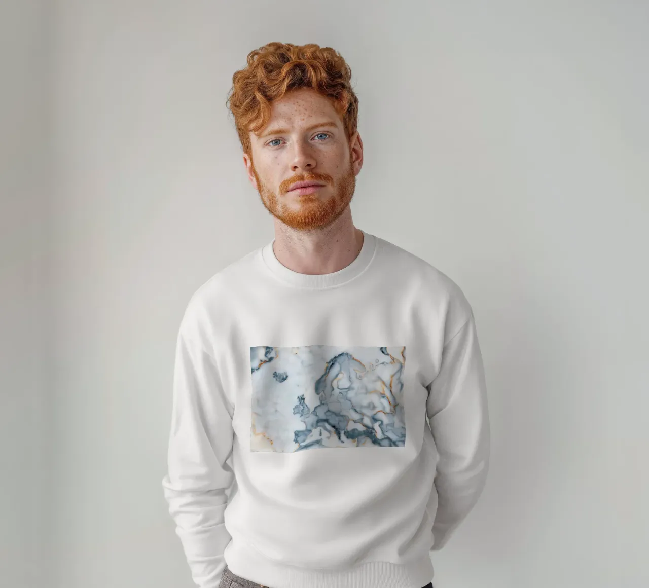 Europe Marble Map felpa da Octavian