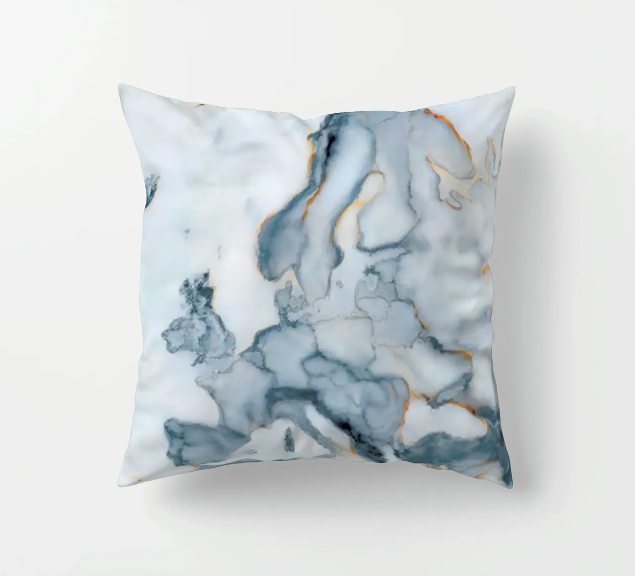 Europe Marble Map cuscino da Octavian