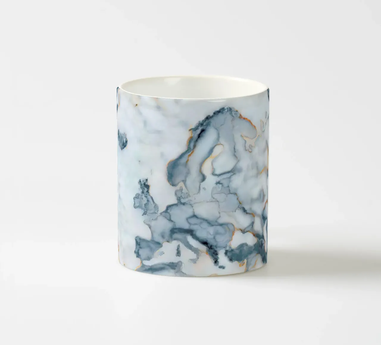 Europe Marble Map tazza in ceramica da Octavian