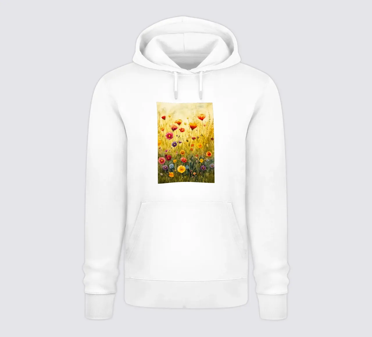Fiori di campo estivi felpa con cappuccio da Justyna Jaszke JBJart