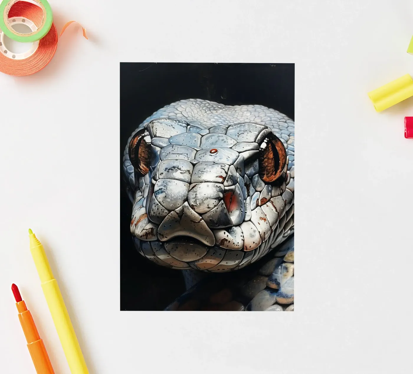 Serpente adesivo da Lionmixart