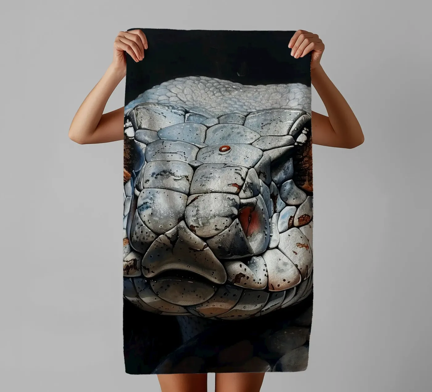 Slang badhanddoek van Lionmixart