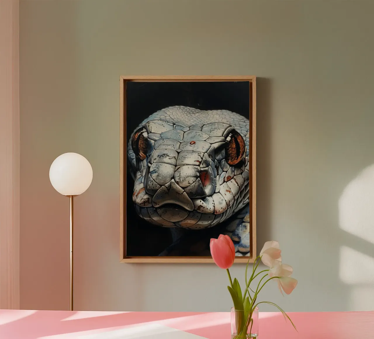 Serpente tela da Lionmixart