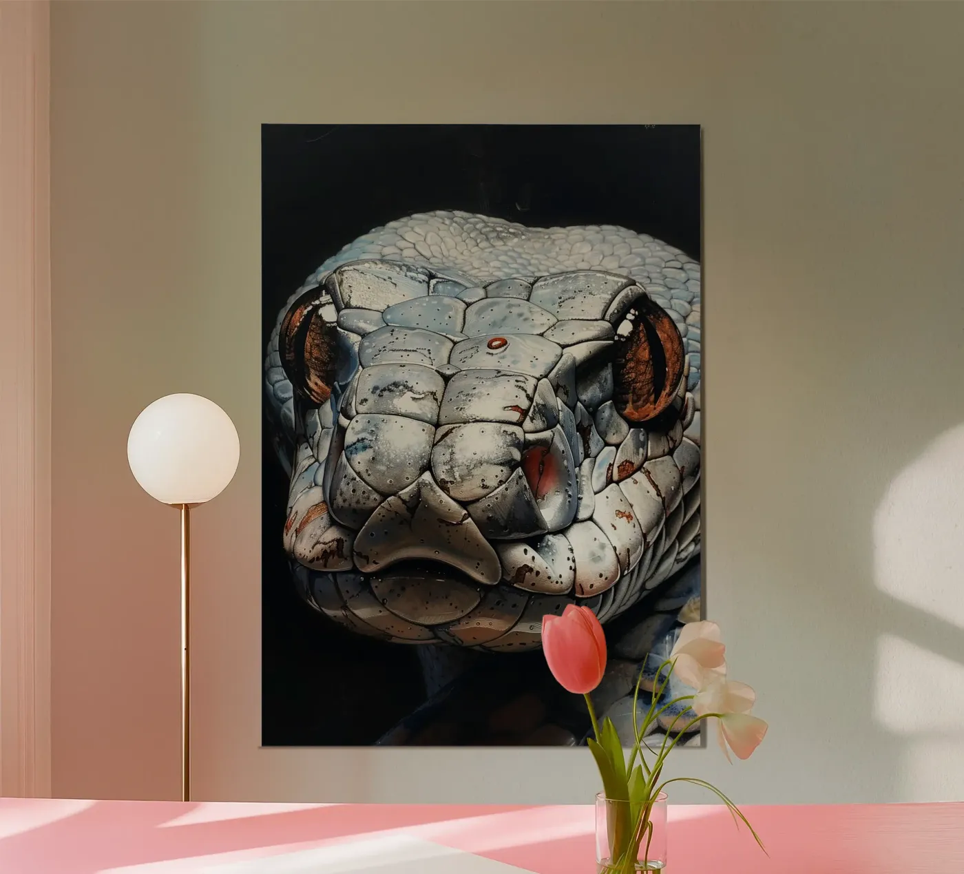 Snake poster by Lionmixart