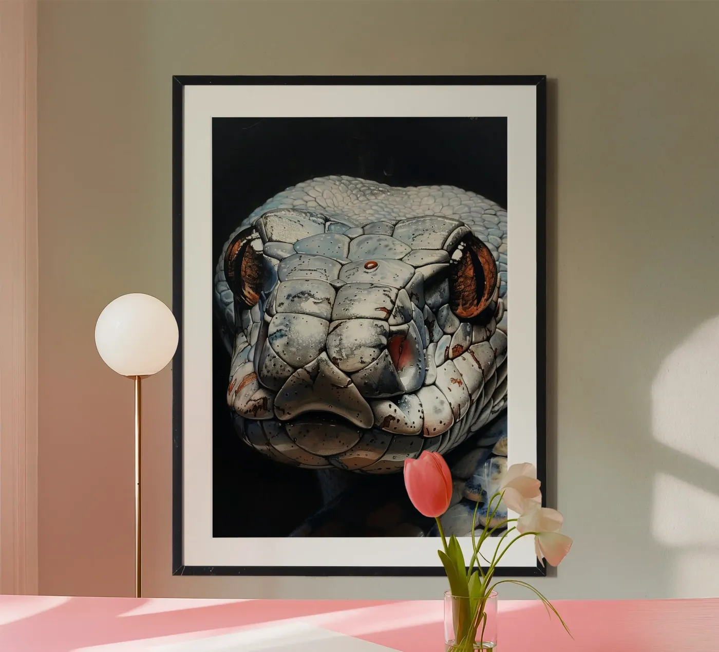 Snake poster by Lionmixart