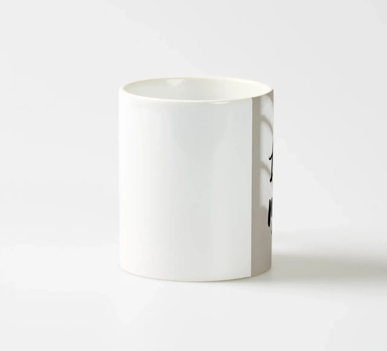 Less Is More - Minimalist Handwritten Quote ceramic mug by logic