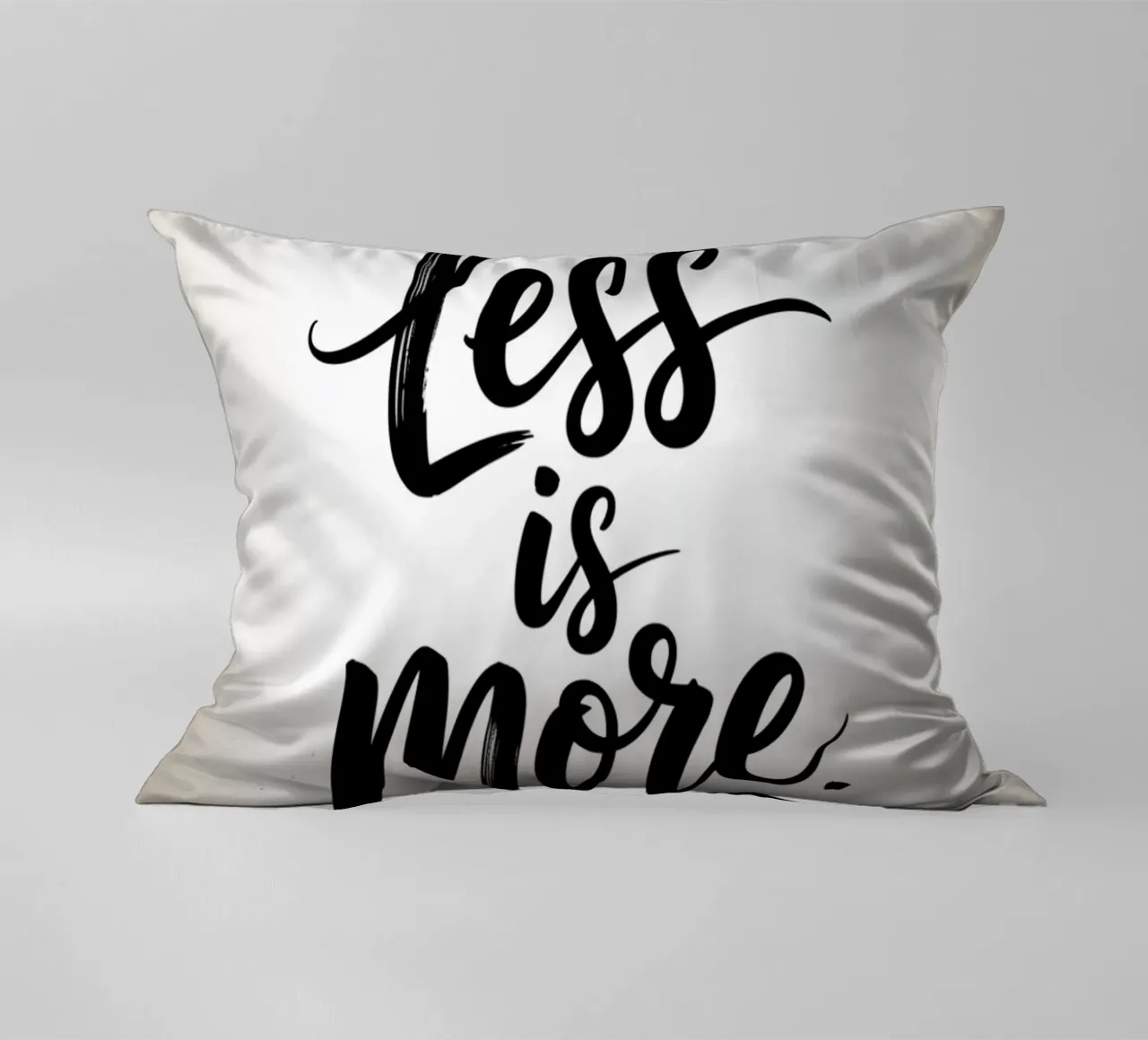 Less Is More - Minimal Quote cuscino da logic