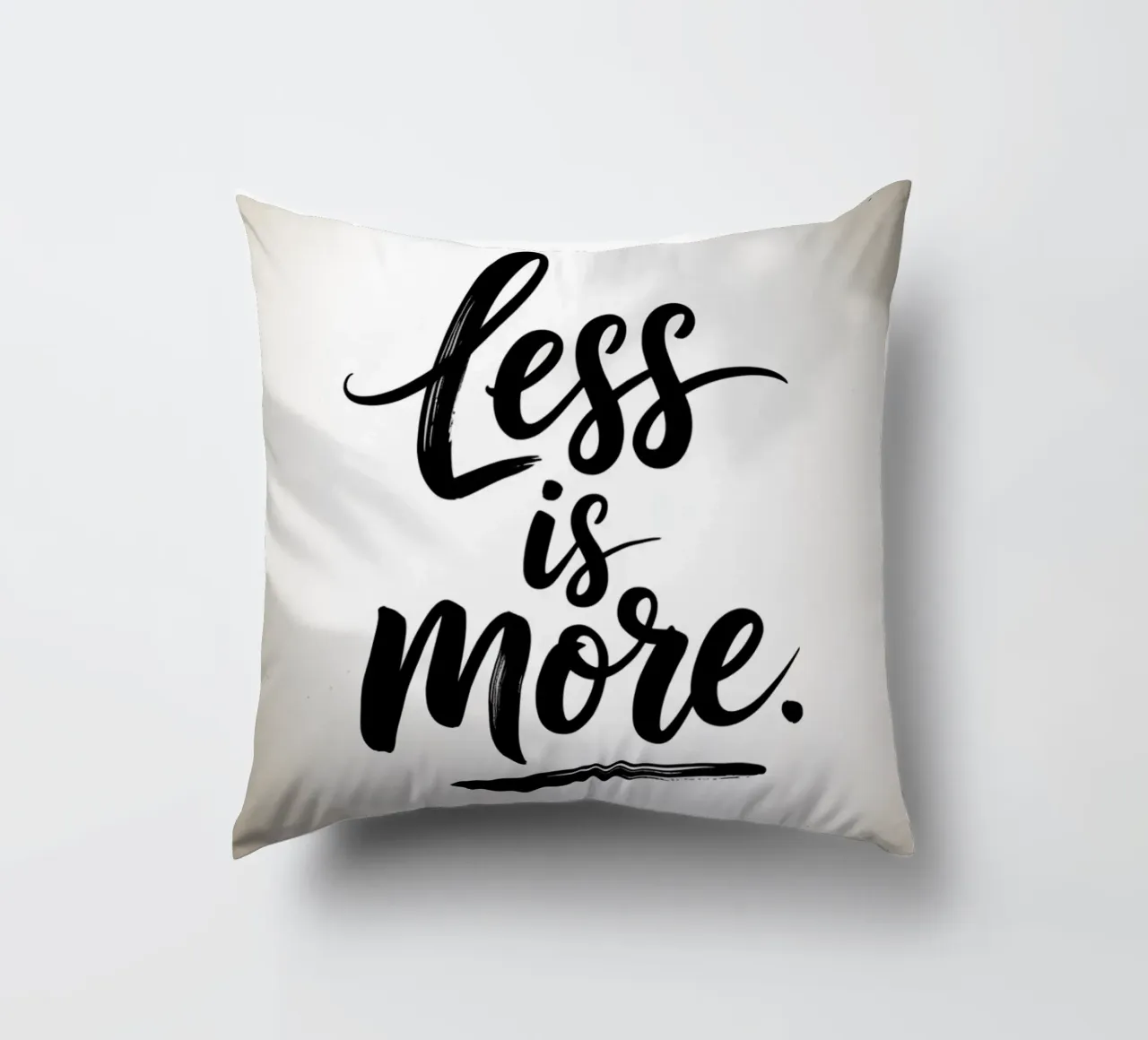 Less Is More - Minimal Quote cuscino da logic