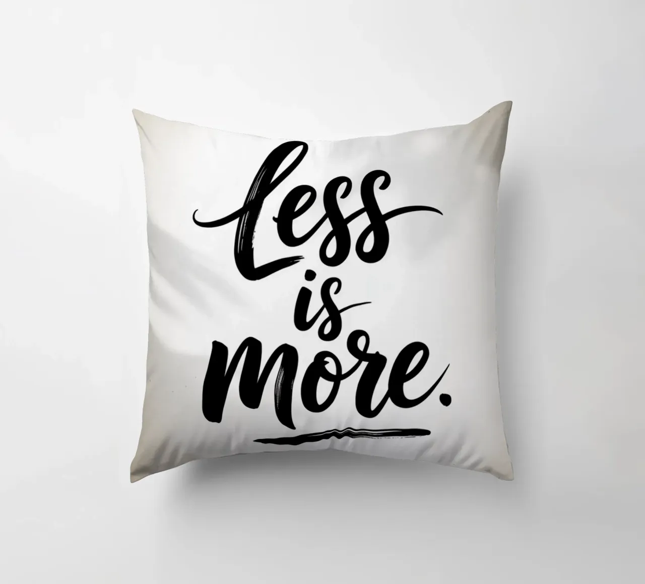 Less Is More - Minimal Quote cuscino da logic