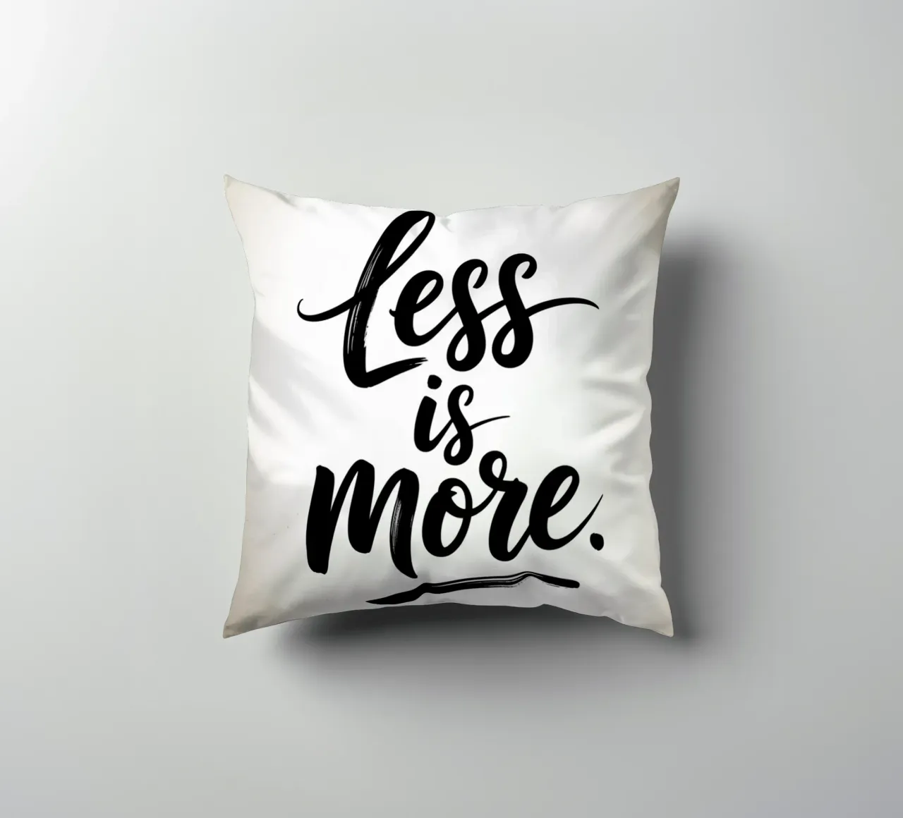 Less Is More - Minimal Quote cuscino da logic