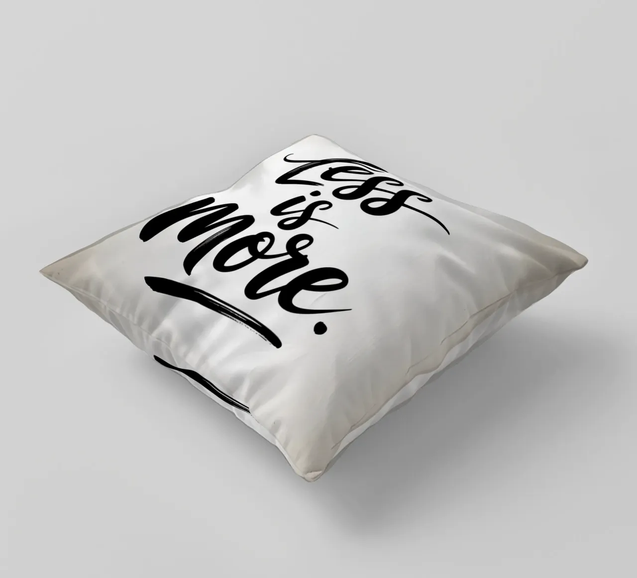 Less Is More - Minimal Quote cuscino da logic