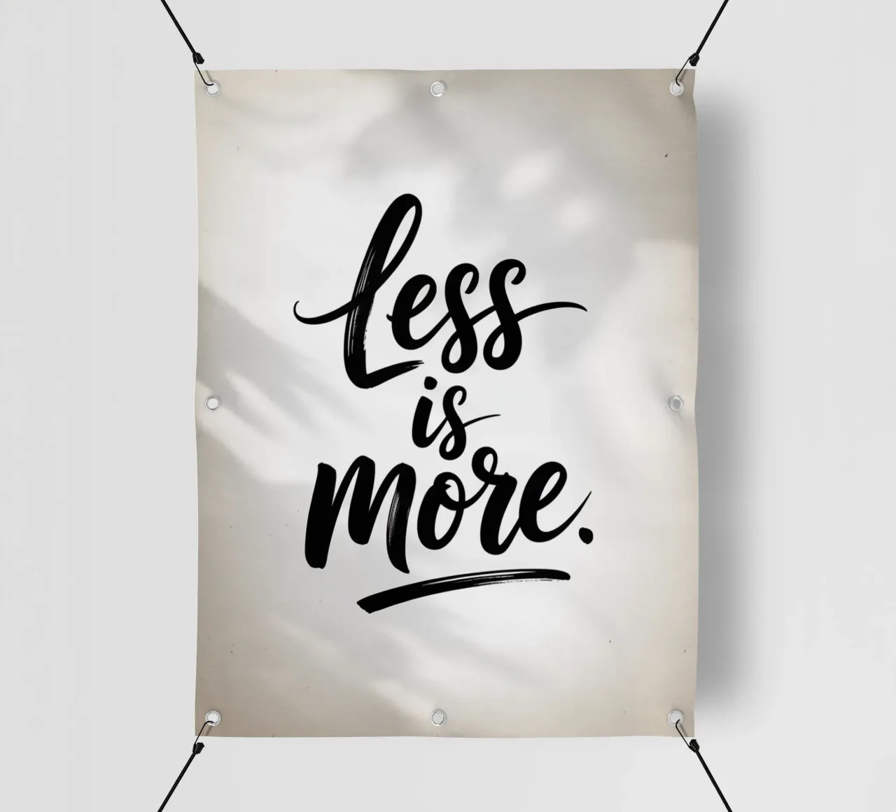 Less Is More - Minimal Quote telo in pvc da logic