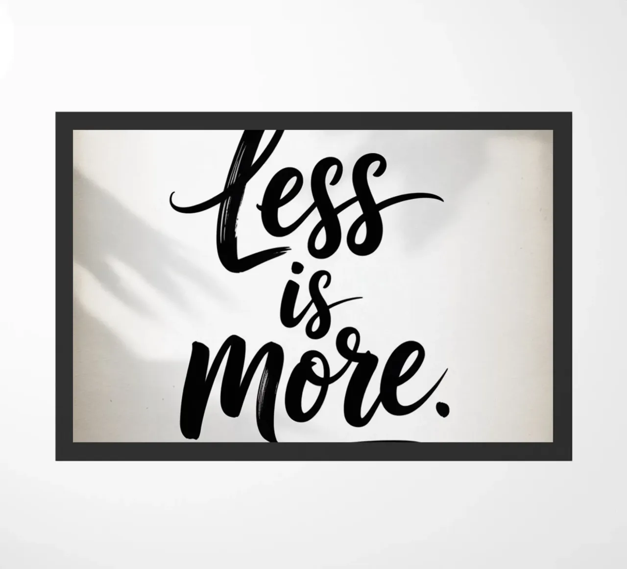 Weniger ist mehr - Minimal Quote Fußmatte von logic
