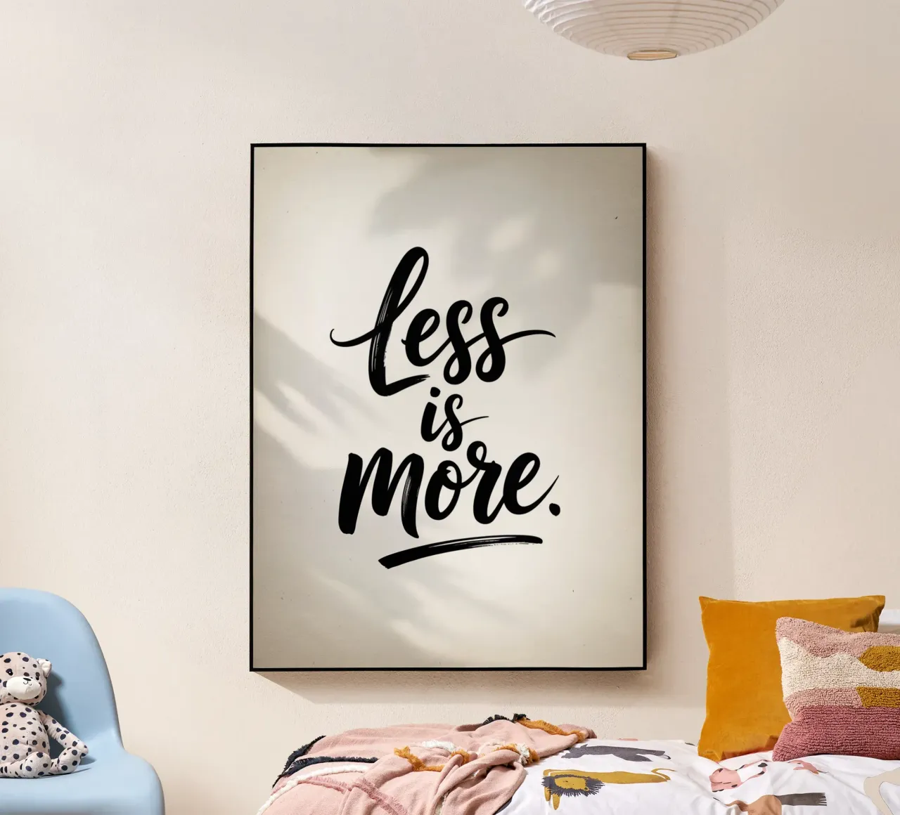 Less Is More - Minimal Quote plexiglass da logic