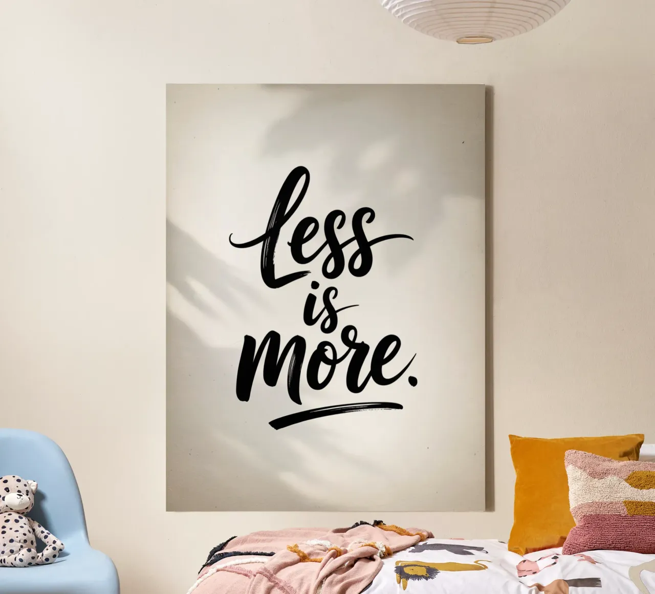 Less Is More - Minimal Quote tela da logic