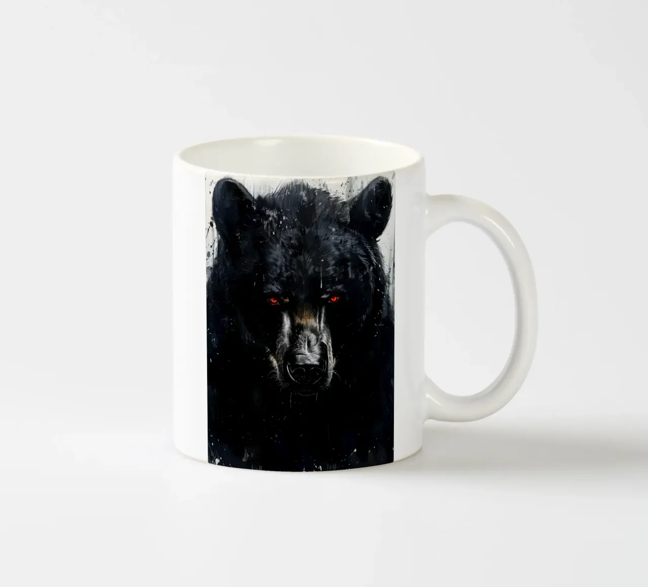 Schwarzbär Keramik Tasse von Lionmixart