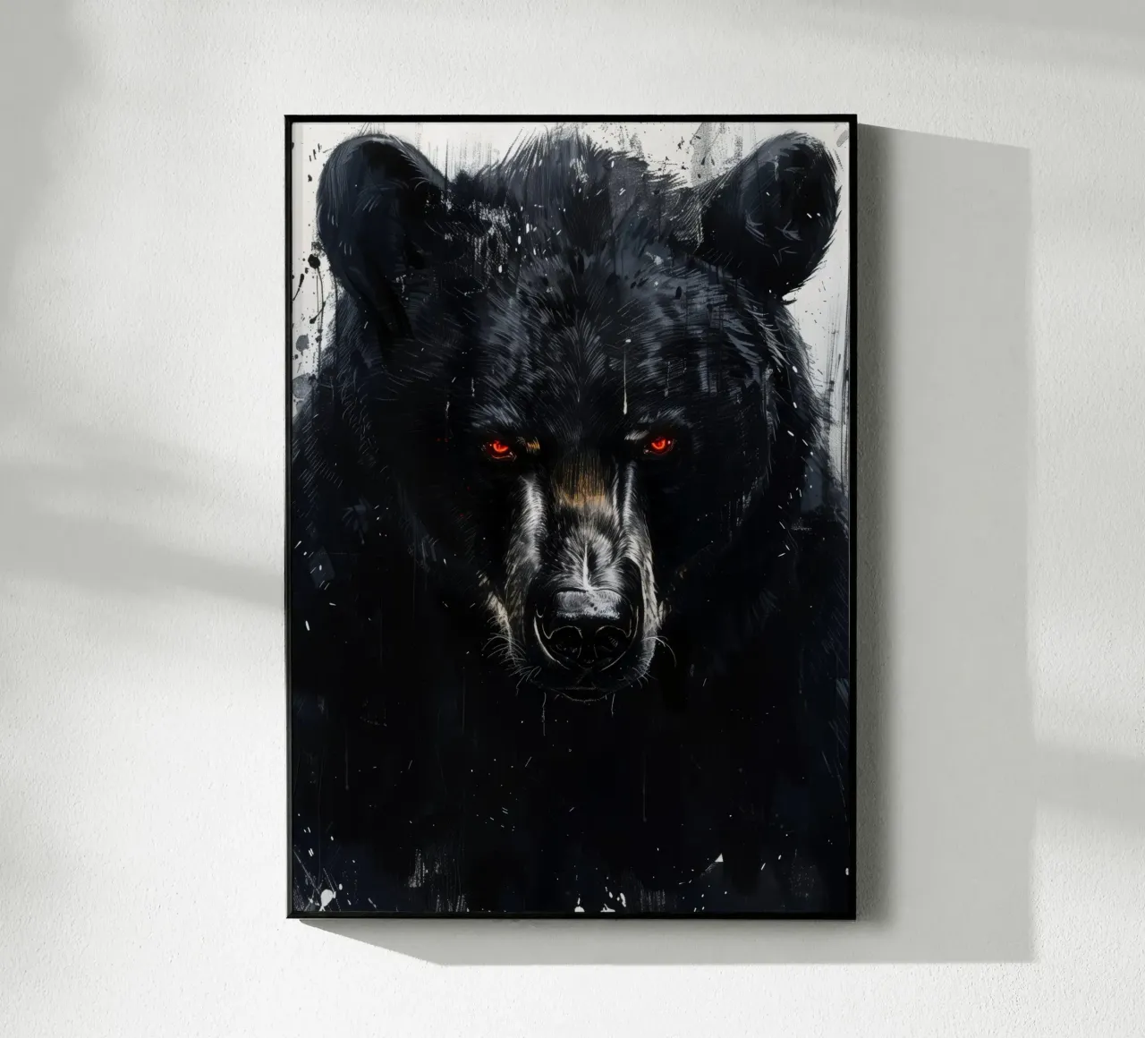 Orso nero plexiglass da Lionmixart