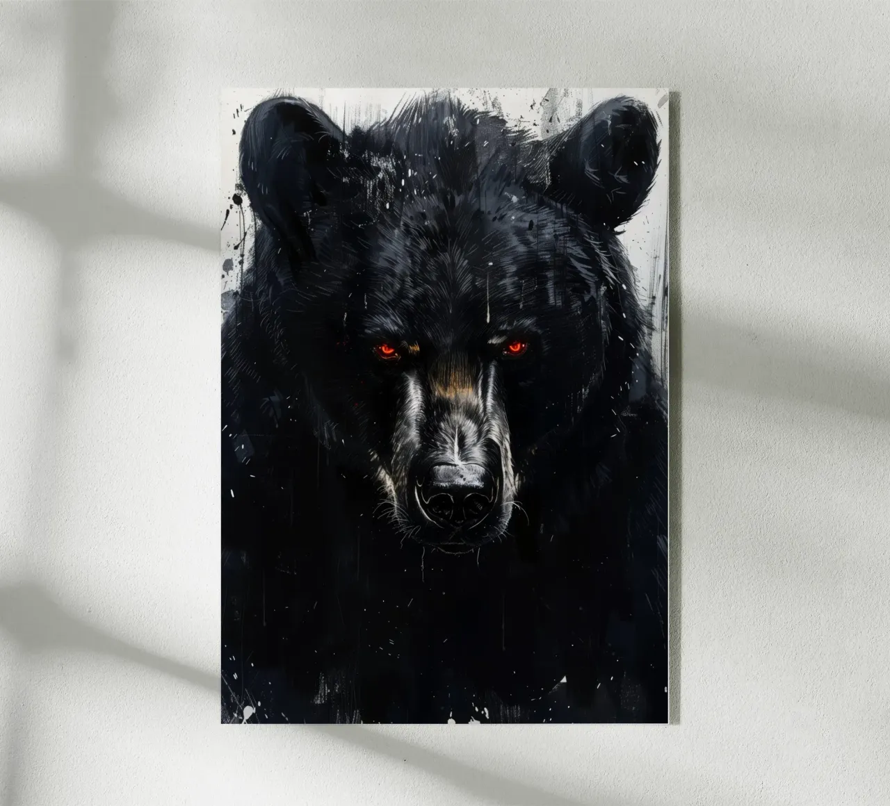Orso nero plexiglass da Lionmixart