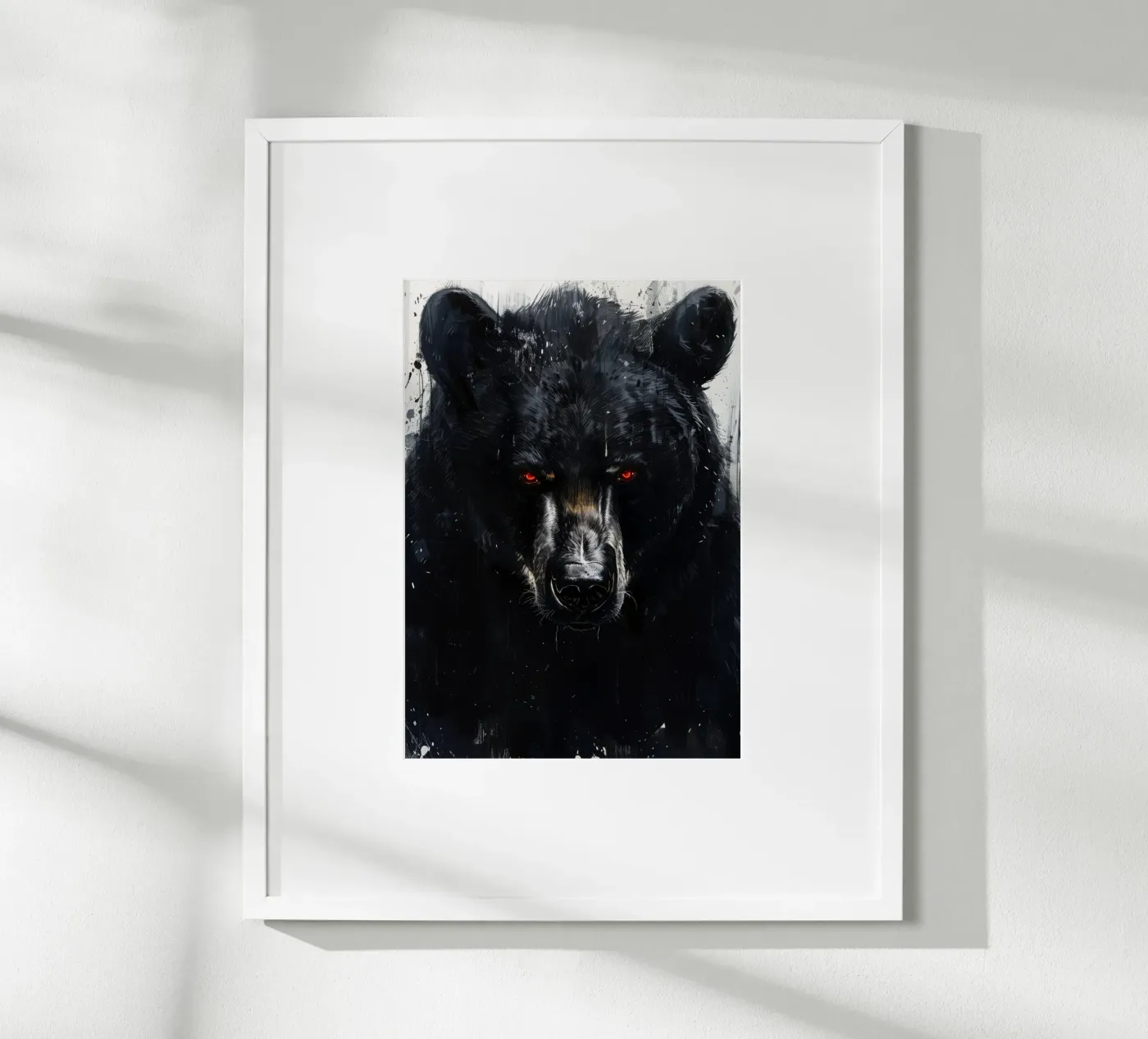 Black bear poster by Lionmixart