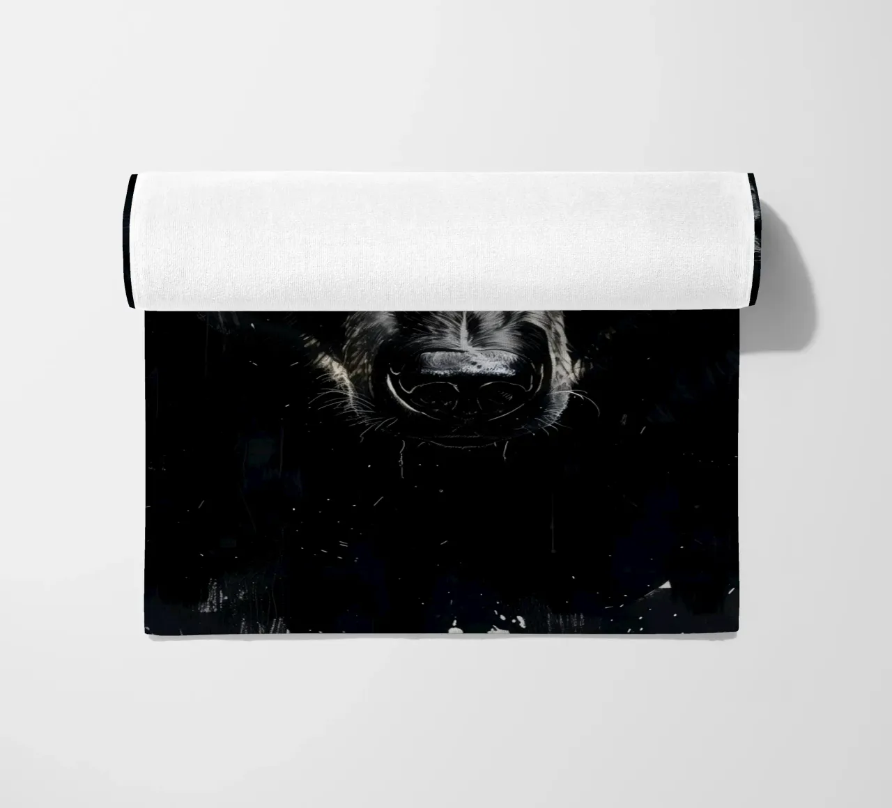 Orso nero telo mare da Lionmixart