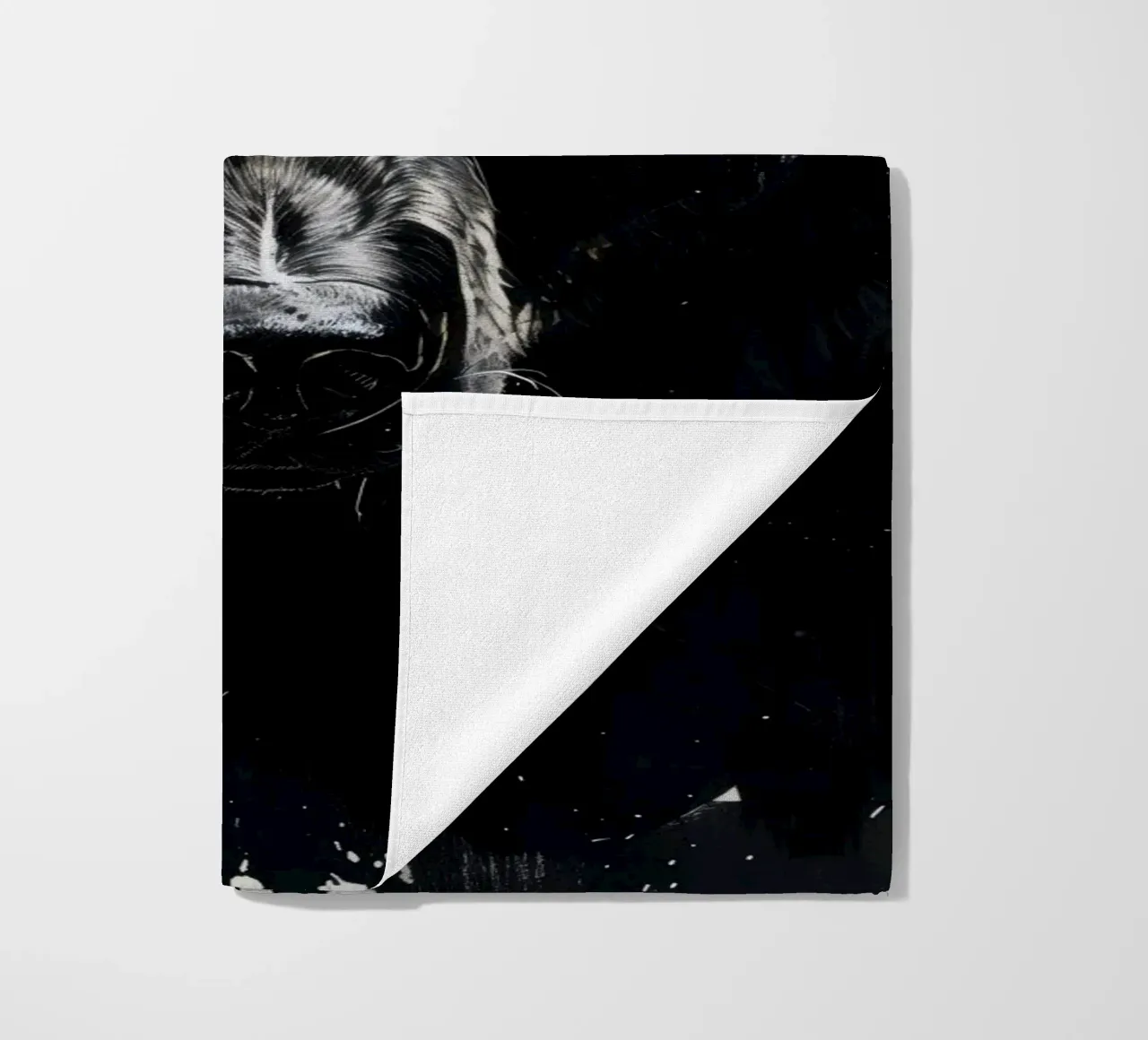 Orso nero telo mare da Lionmixart