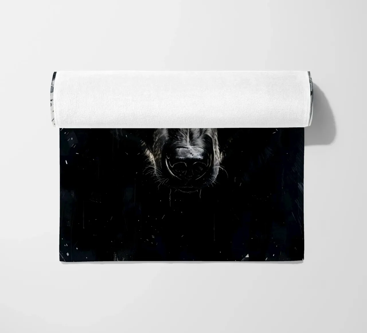 Orso nero telo mare da Lionmixart