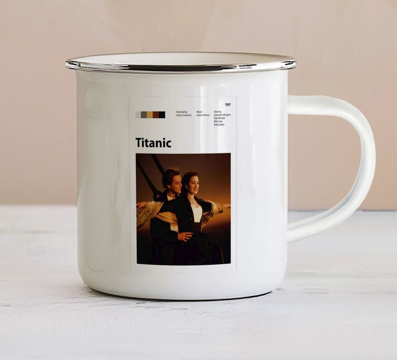 Titanic tazza in smalto da The Movie Wall