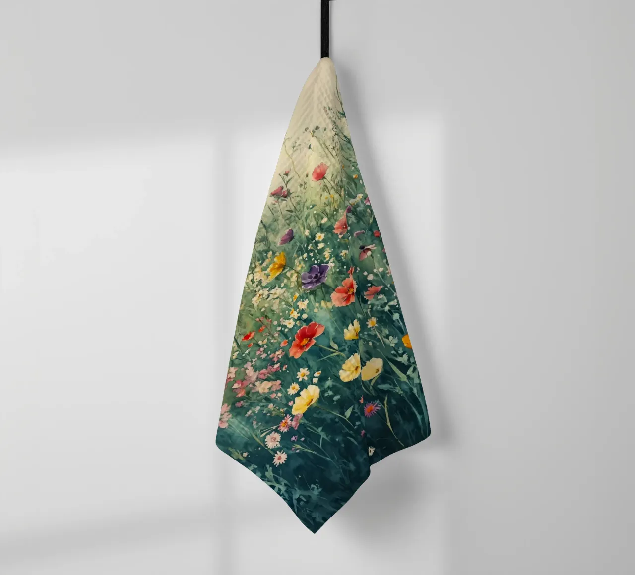 Fiori di campo estivi canovaccio da cucina da Justyna Jaszke JBJart