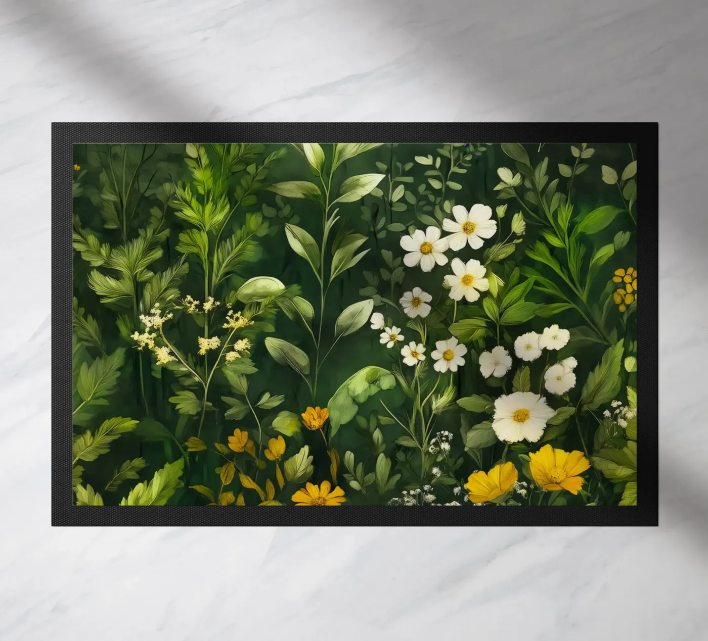 Greenery deurmat van Justyna Jaszke JBJart