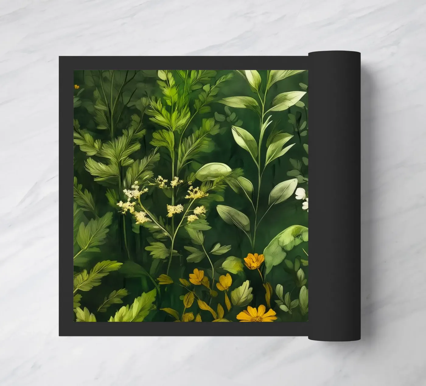Greenery deurmat van Justyna Jaszke JBJart