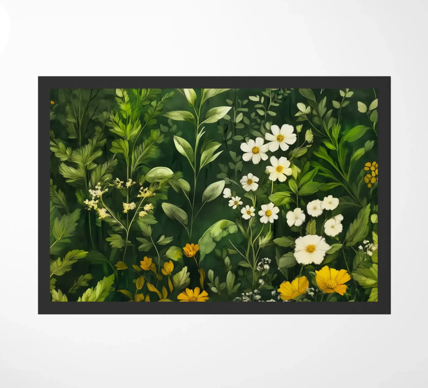 Greenery deurmat van Justyna Jaszke JBJart