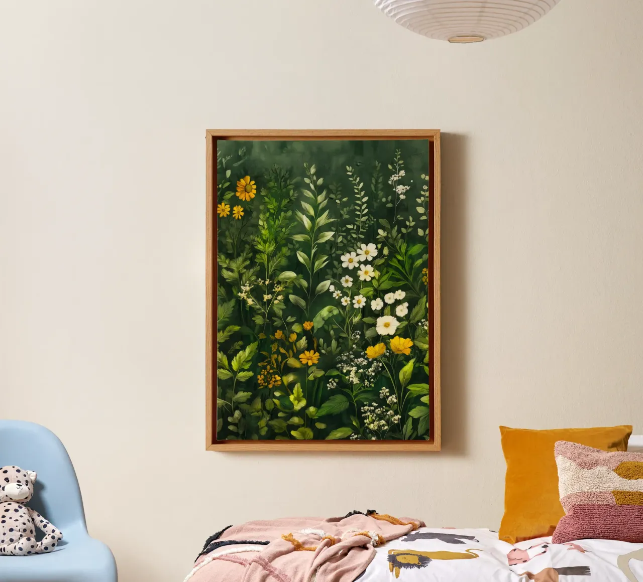 Greenery canvas by Justyna Jaszke JBJart