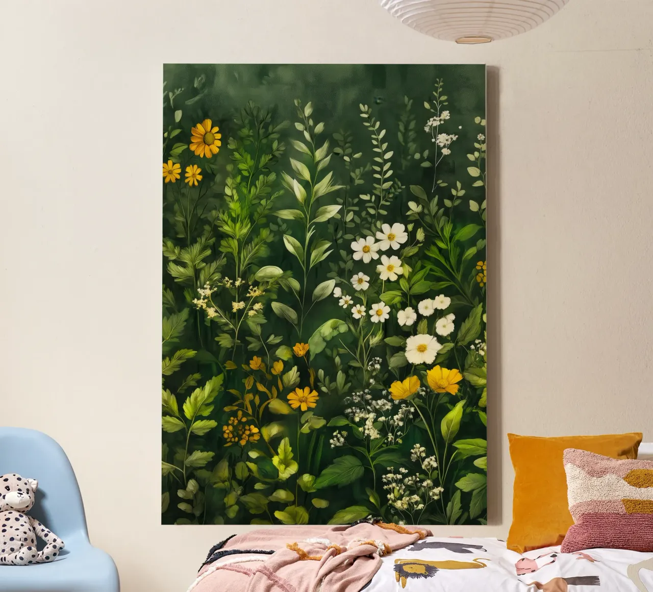 Greenery canvas by Justyna Jaszke JBJart