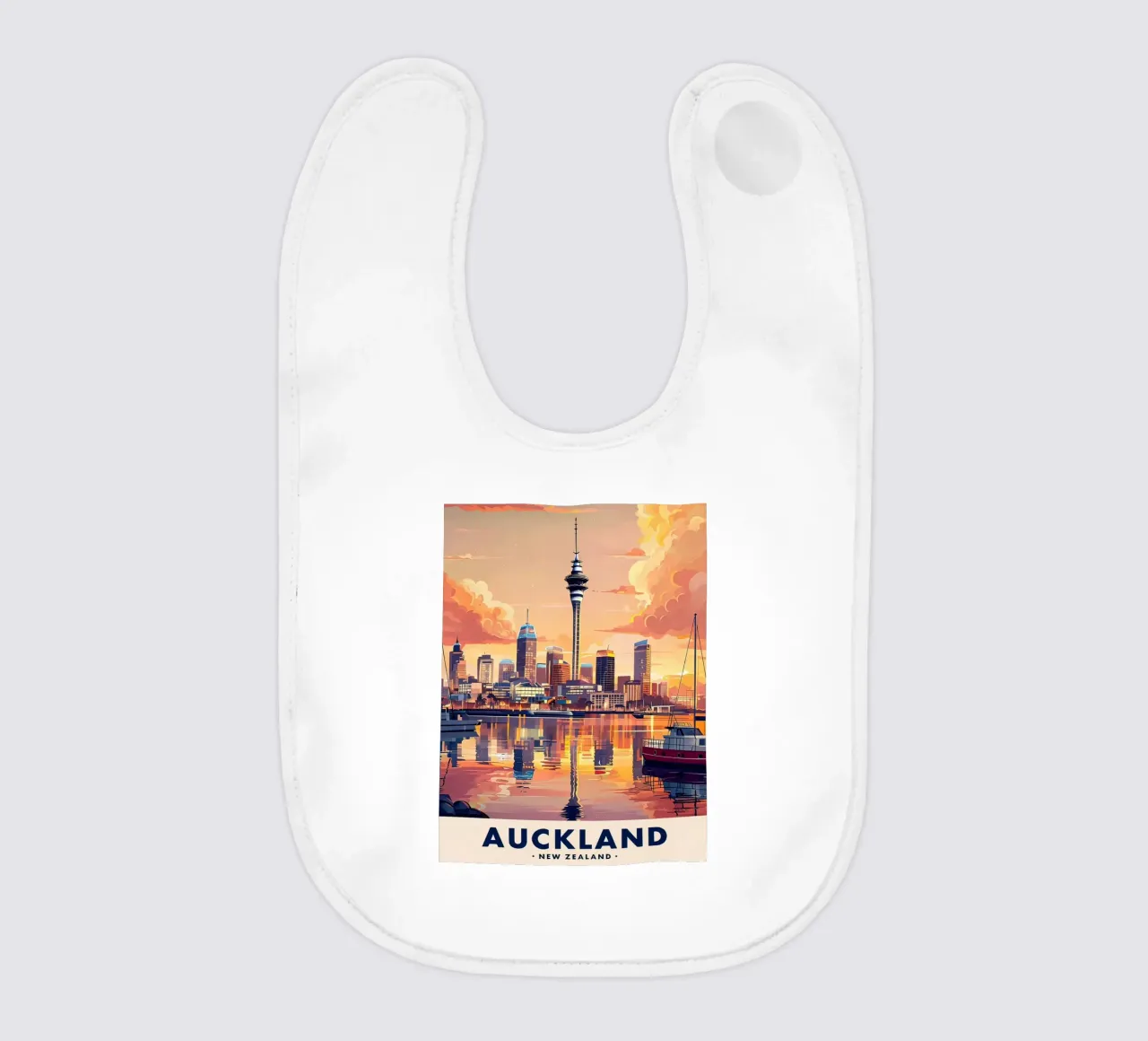 Lo skyline di Auckland bavaglino da ARTVI-SHOP