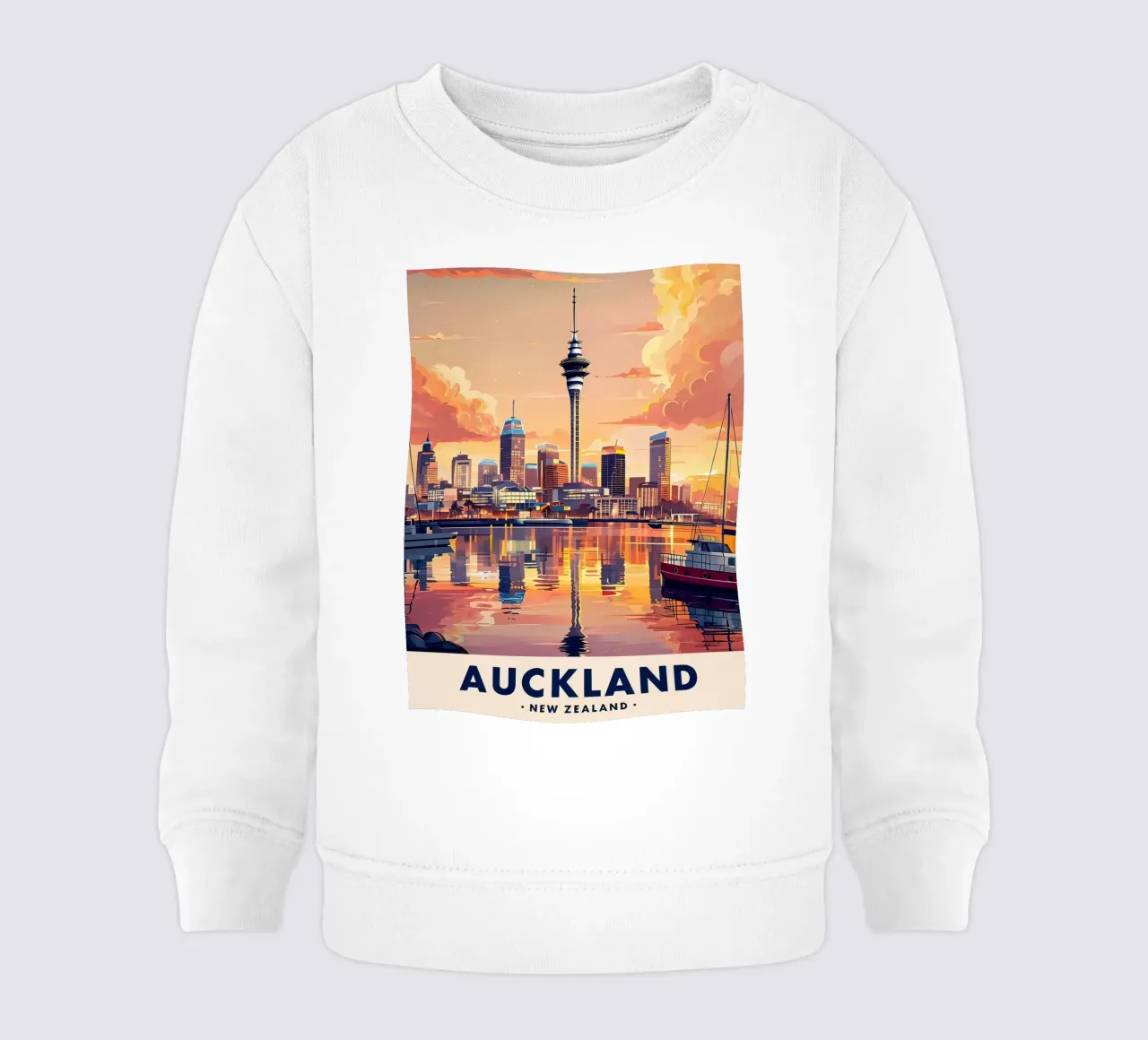 Lo skyline di Auckland felpa neonato da ARTVI-SHOP