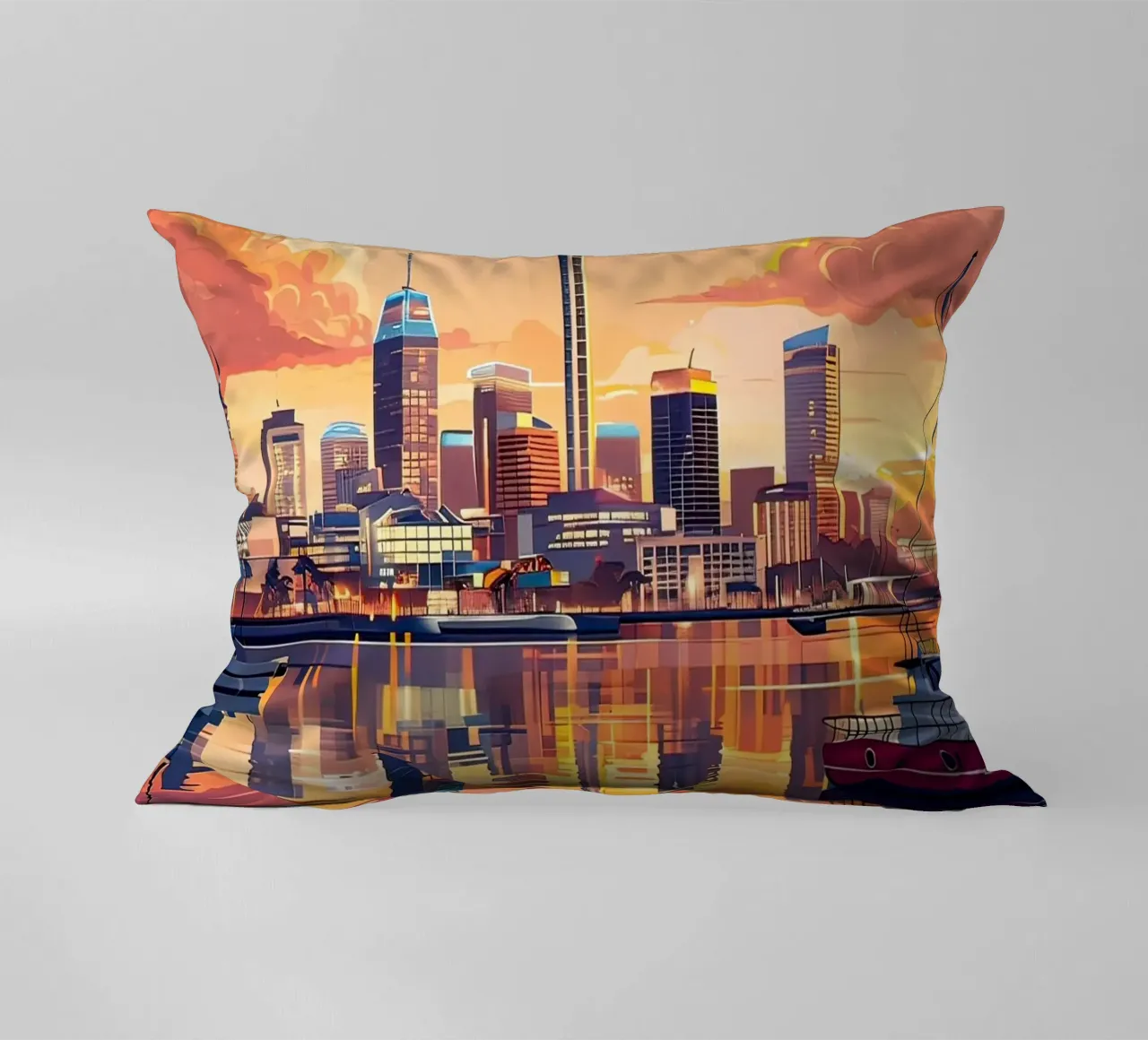 Lo skyline di Auckland cuscino da ARTVI-SHOP